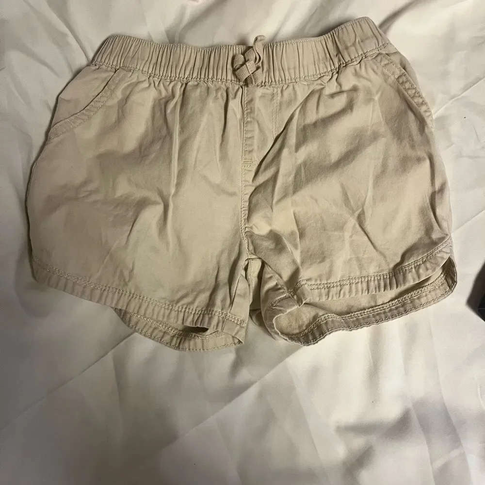The Children's Place khaki & J.E Crew Navy Blue Girls Shorts Size 8 Lot of 2